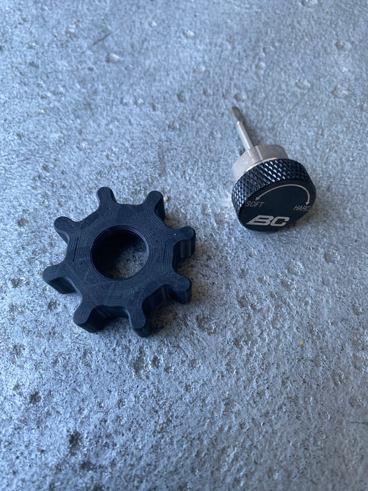 Enlarged knob adapter for BCRACING coilover