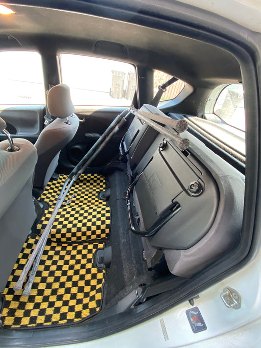 Checkered floor mats for Honda Fit GE8 (09-14)