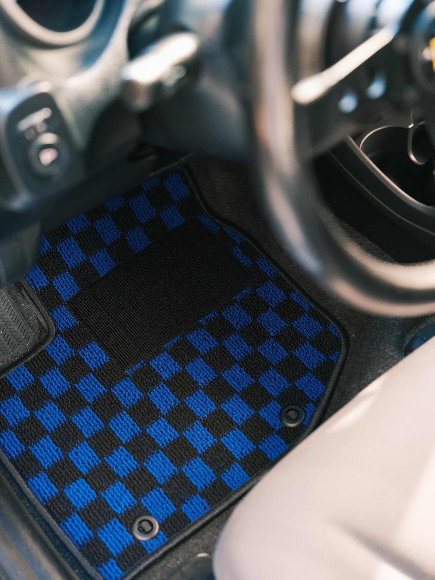 Checkered floor mats for Honda Fit GE8 (09-14)