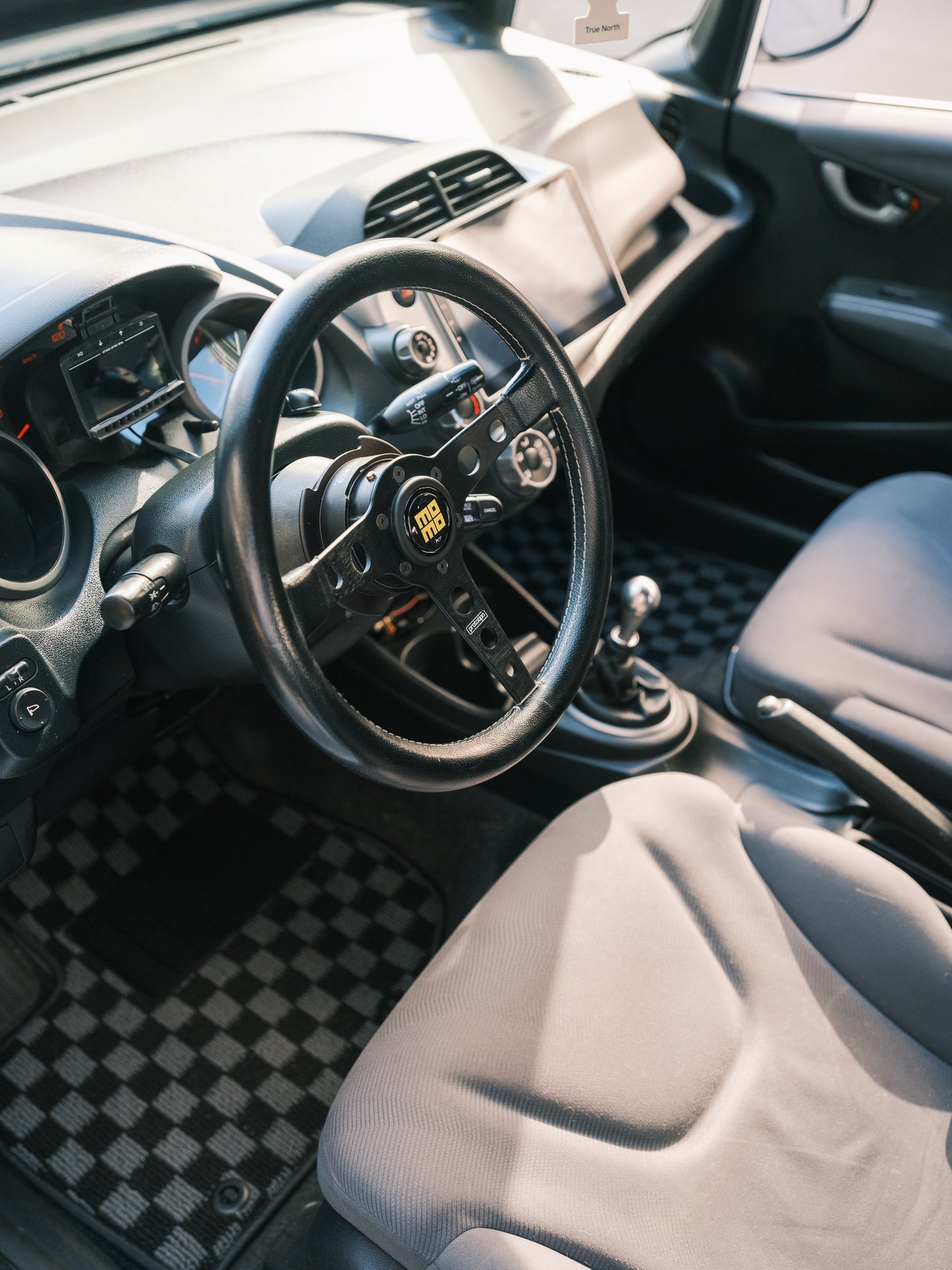 Checkered floor mats for Honda Fit GE8 (09-14)