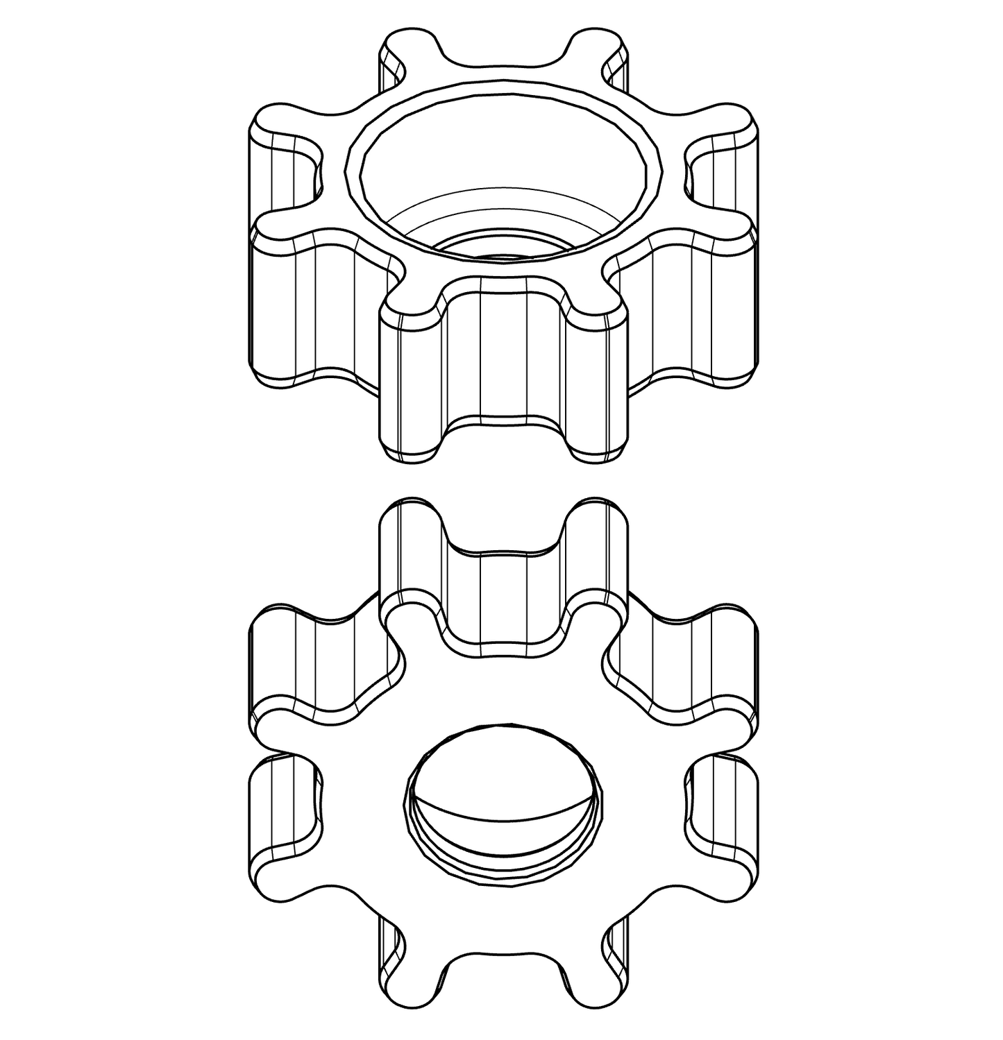 Enlarged knob adapter for BCRACING coilover