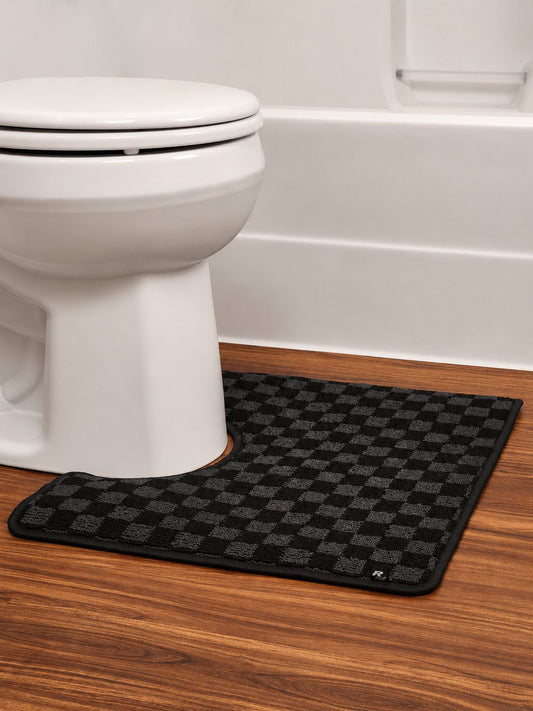 Checkered toilet floor mats (TFM)