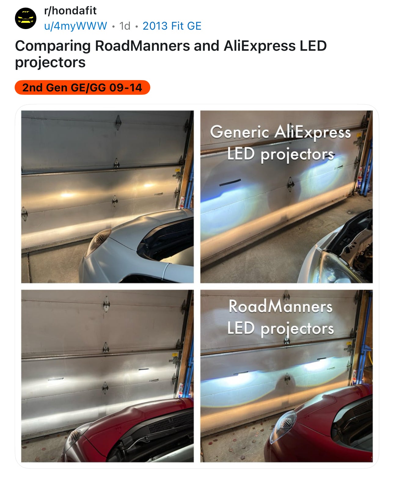 H4 projector headlights