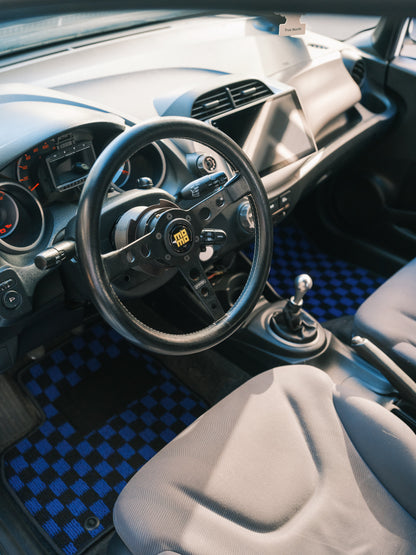 Checkered floor mats for Honda Fit GE8 (09-14)