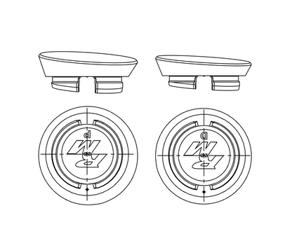 Front wiper caps for Honda Fit GE8 (09-14)