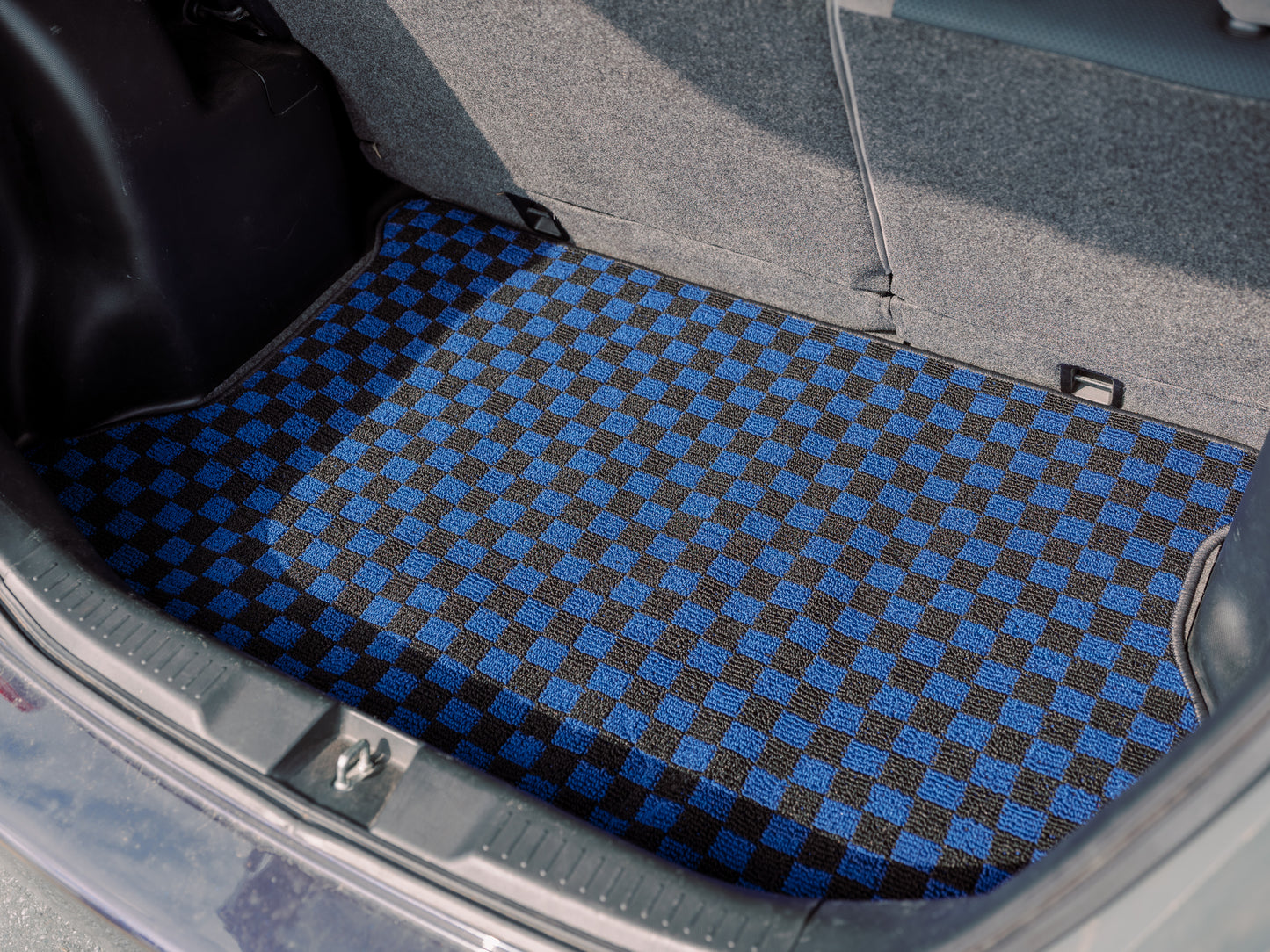 Checkered trunk mats for Honda Fit GD3 (07-08)